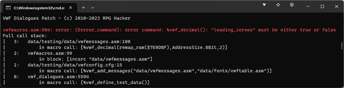 VWF Dialogues - Manual